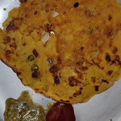 A picture of Gram flour cheela.