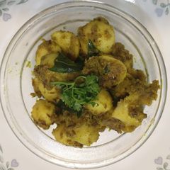 Dum aloo A picture of Dum aloo.