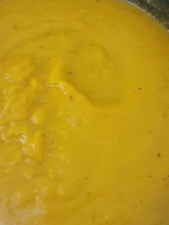 Una foto de Crema de zapallo