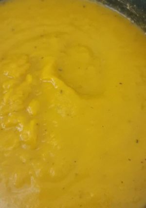 Una foto de Crema de zapallo