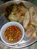 ปลาทับทิมนึ่ง (Steamed red tilapia)