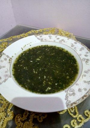 صورة لوصفة ملوخيه خضره