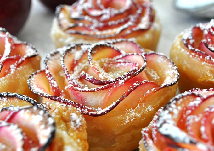 Tartelettes feuilletées « boutons de rose »