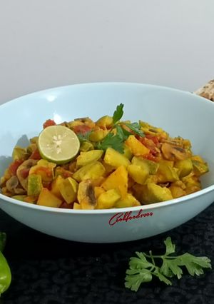 عکسی از دستور خوراک سبزیجات رژیمی