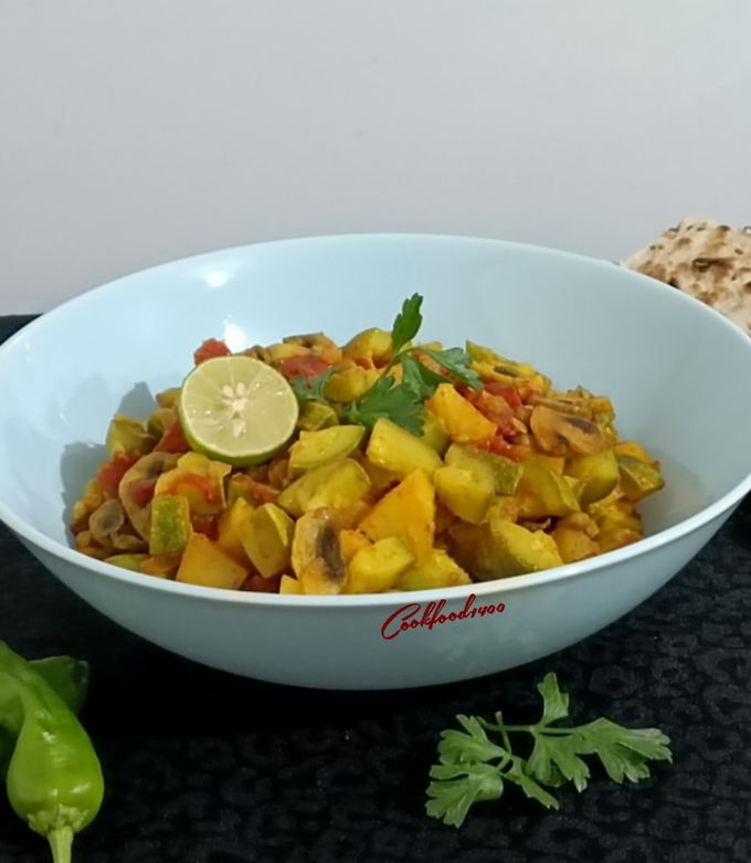 عکسی از دستور خوراک سبزیجات رژیمی