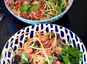 Une photo de spaghetti légume
