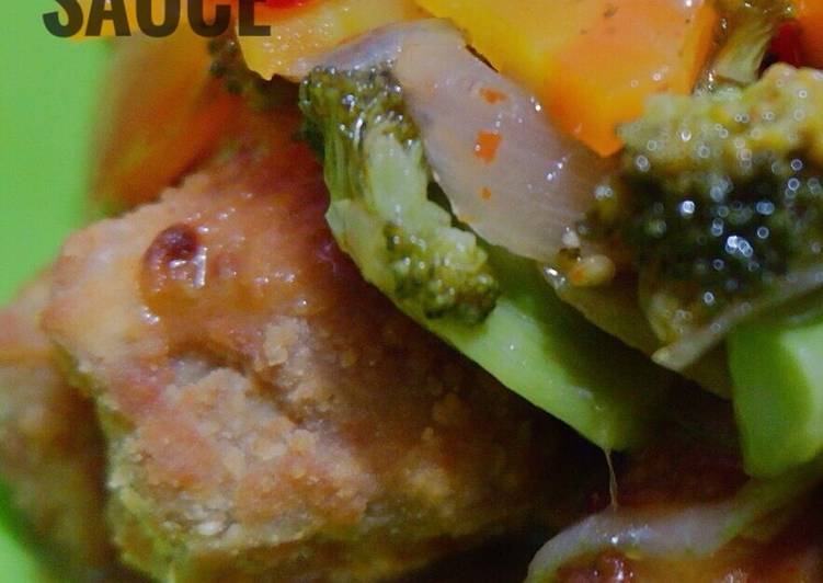 Resep Crispy drumstick with broccoli sauce, Bikin Ngiler