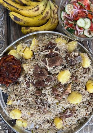 A picture of Swahili pilau.