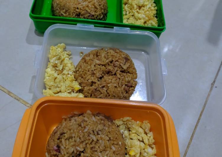 Olahan Bekal sekolah-nasgor daging chewable for kids | Resep Bumbu Bekal sekolah-nasgor daging chewable for kids Yang Enak dan Simpel