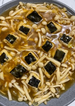 Foto resep Shimeji Silken Tofu