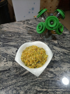 A picture of Sauteed Shredded cabbage and carrot combo.
