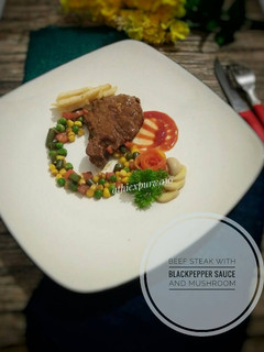 Foto resep Beef steak blackpepper sauce