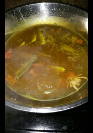 Foto resep Asam pedas aceh singkong ikan kpiting