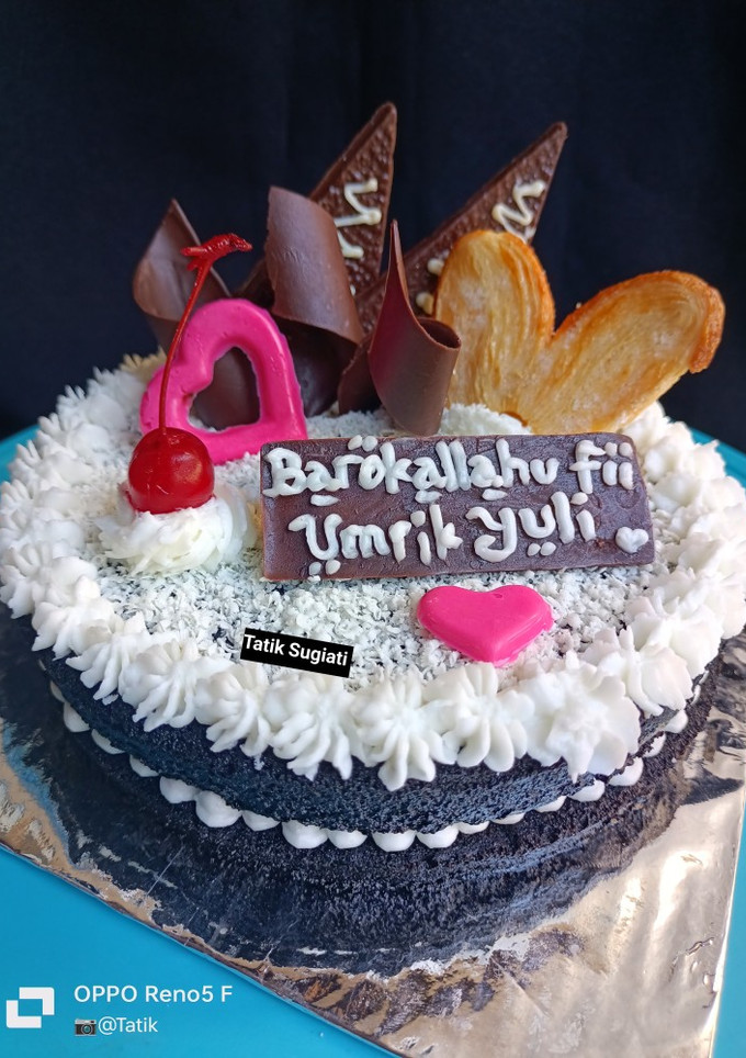 Foto resep Cake ultah brownies 4 telur