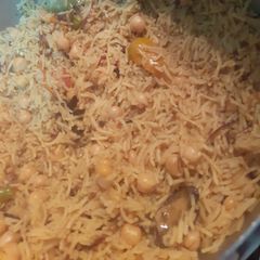 A picture of Lahori Achari Chana Pulao or Baryani.