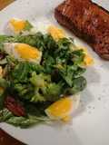 Egg and anchovy salad