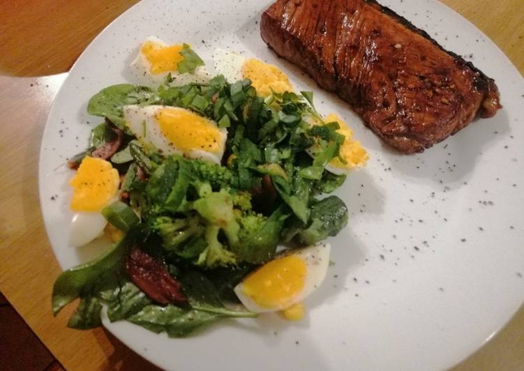 Egg and anchovy salad