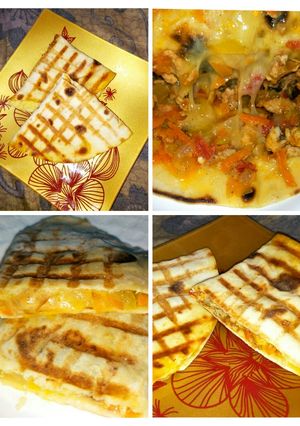 صورة لوصفة كاساديا الدجاج quesadilla poulet