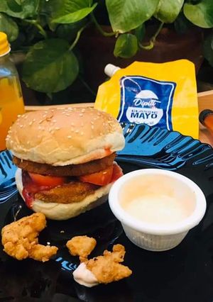 A picture of Double patty with a secret sauce.