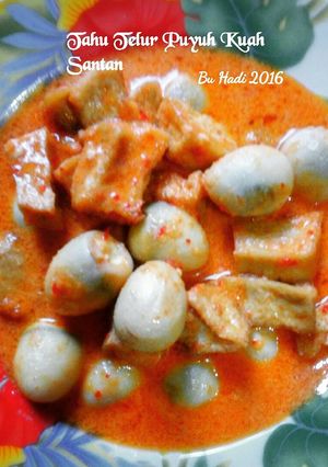 Foto resep Tahu Telor Puyuh Kuah Santan