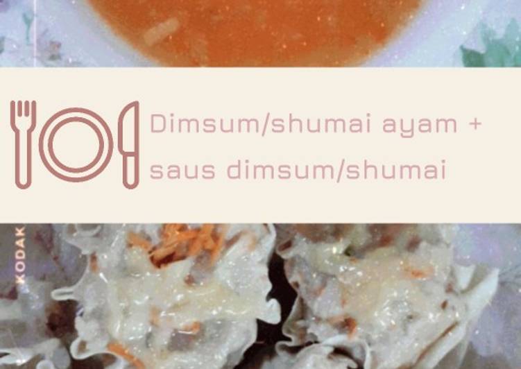 Dimsum/shumai ayam + saus dimsum/shumai
