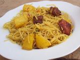 Stir fried spaghetti
