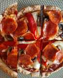 Pizza con Harina de Almendras
