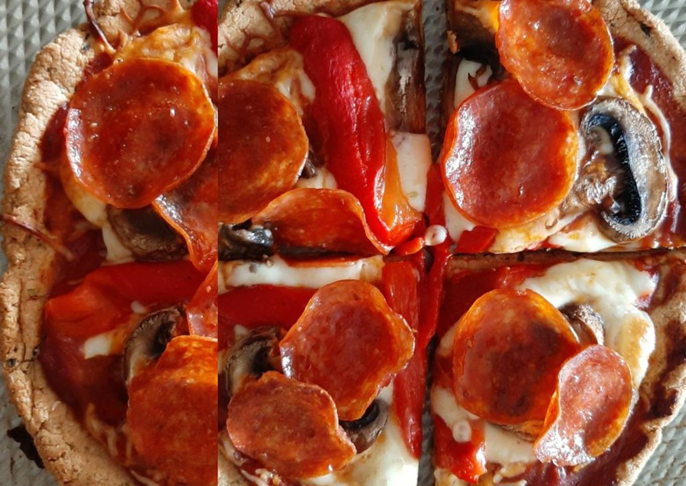 Pizza con Harina de Almendras