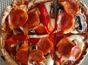 Una foto de pizza harina de almendras