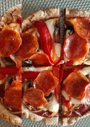 Una foto de Pizza con Harina de Almendras
