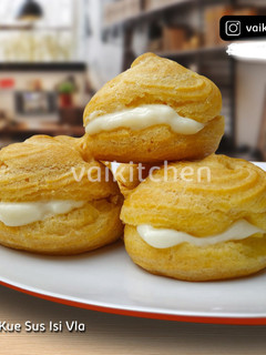 Foto resep Kue Sus Isi Vla Tanpa Rhum/Choux Puffs