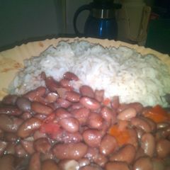 Rice and beans A picture of Rice and beans.