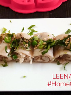 A picture of Farali Khandvi.