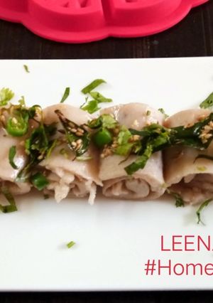A picture of Farali Khandvi.