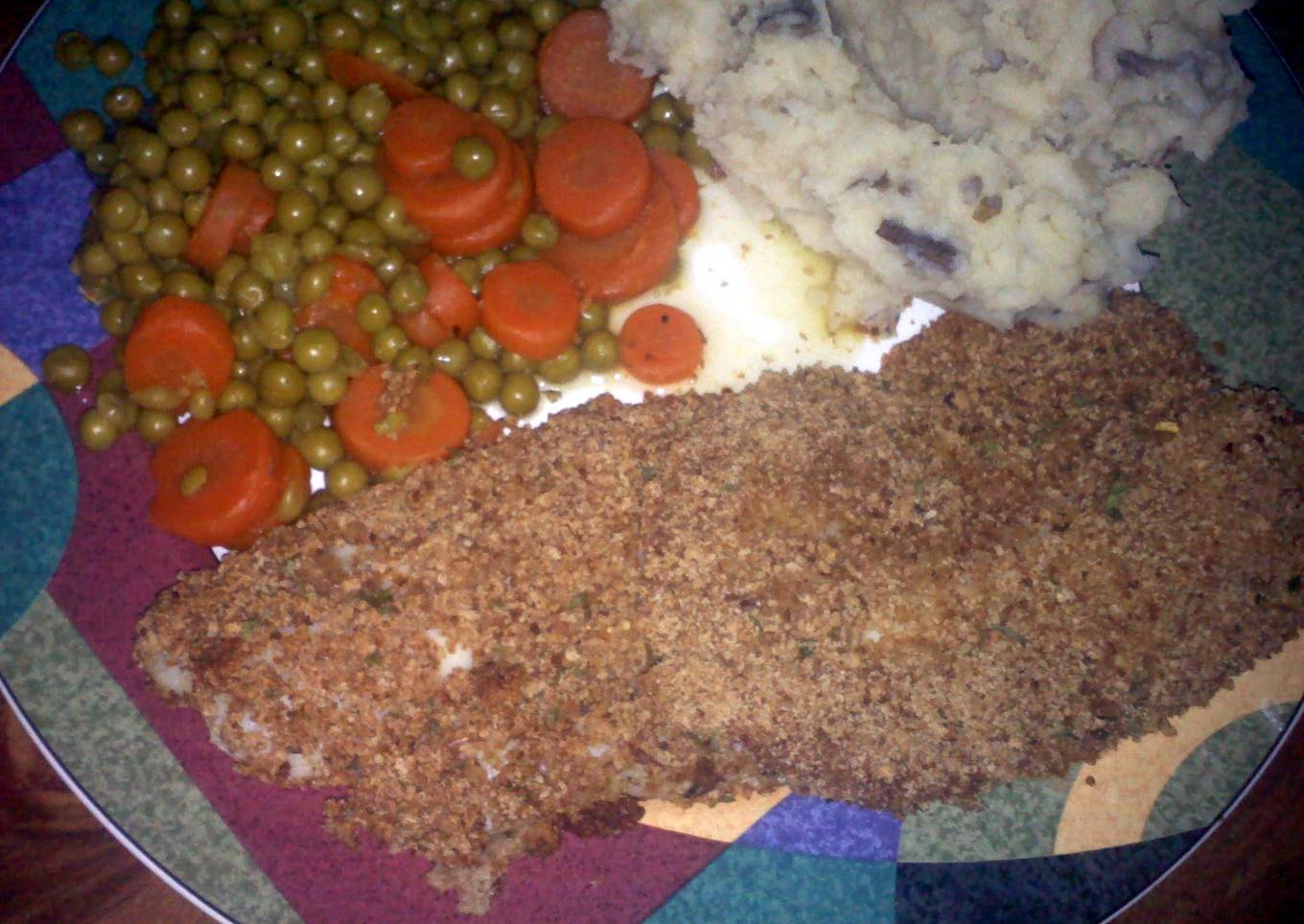 breaded fish dinner