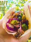 Tacos de Champiñones Ostra y Chiles Chipotle y Hatch
