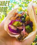 Tacos de Champiñones Ostra y Chiles Chipotle y Hatch