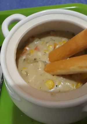Foto resep Chicken cream soup