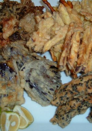 A picture of Autumn Vegetable Tempura.