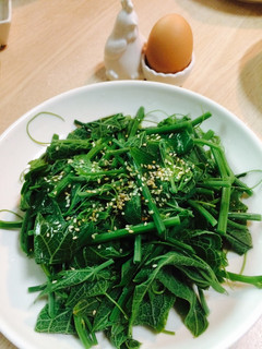 涼拌龍鬚菜佐柚香和風醬 的食譜成品照片