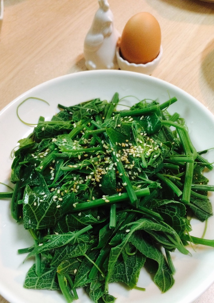 涼拌龍鬚菜佐柚香和風醬 的食譜成品照片