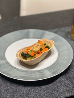Una foto de Barquitas de verduras