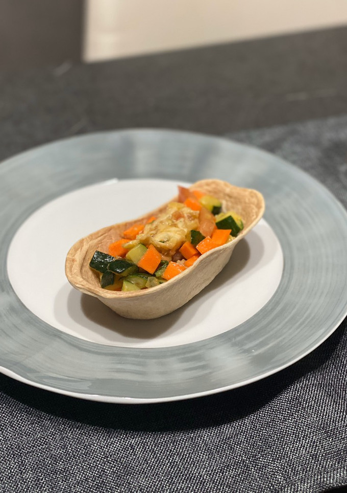 Una foto de Barquitas de verduras