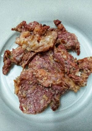 รูปของ เมนู : เนื้อแผ่นส้มติดมัน