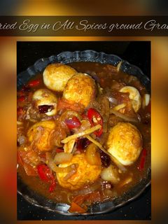 Gambar Fried Eggs in All Spices Ground Gravy 🍳