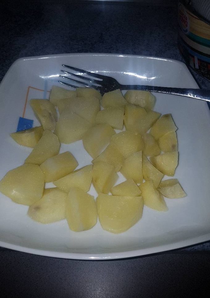 Una foto de Patatas cocidas en microondas