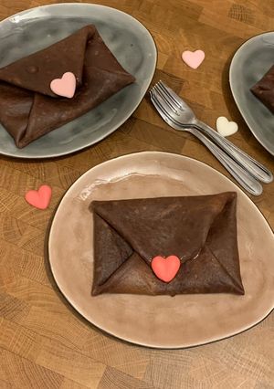 Une photo de ☆Crêpes Chocolat, fourrées à la Ganache Chocolat Tonka☆