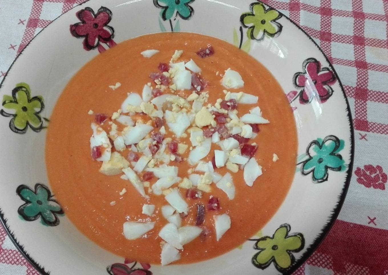 Salmorejo cordobés. Thermomix
