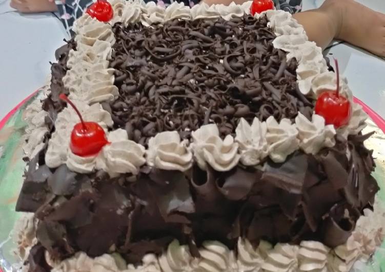 Black forest based roti brownies resep Ny. Liem