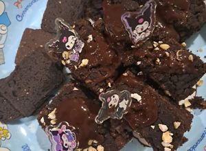 Foto resep Azuki Red Bean Oat Brownies (kacang merah) | vegan, gluten free & refined sugar free